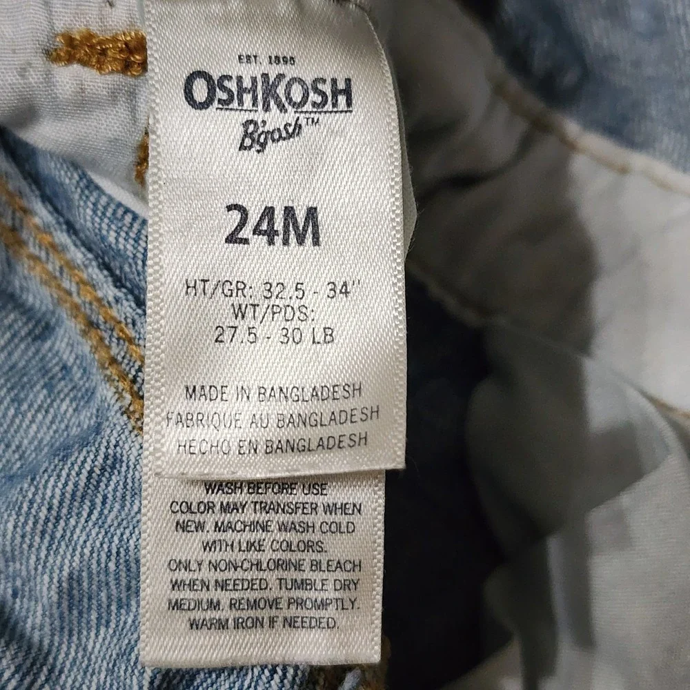 Overalls Oshkosh Toddler Girl's Polka Dot Denim 24 months‎ Classic